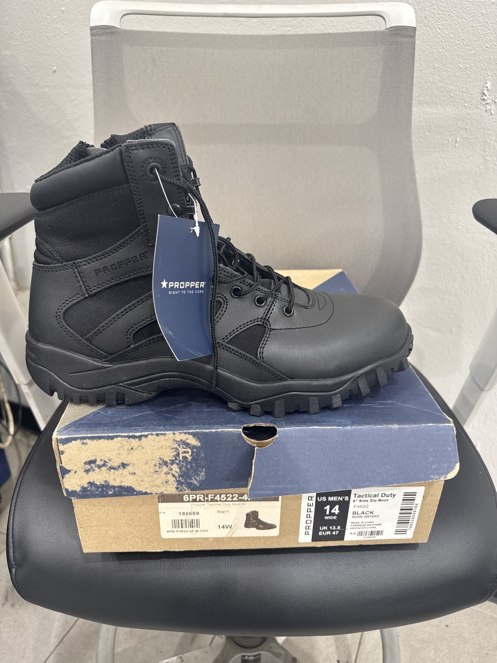 Propper Black Tactical Duty Boots for Men